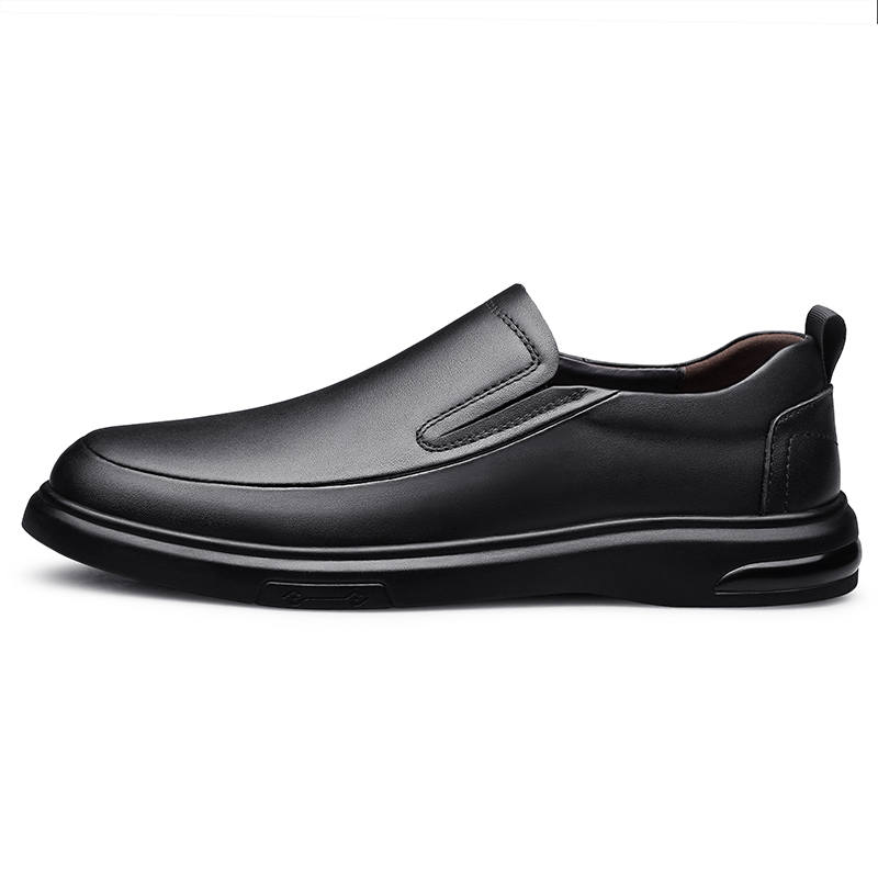 PEHL Casual Leather Shoes Men's Low Top Black/Brown