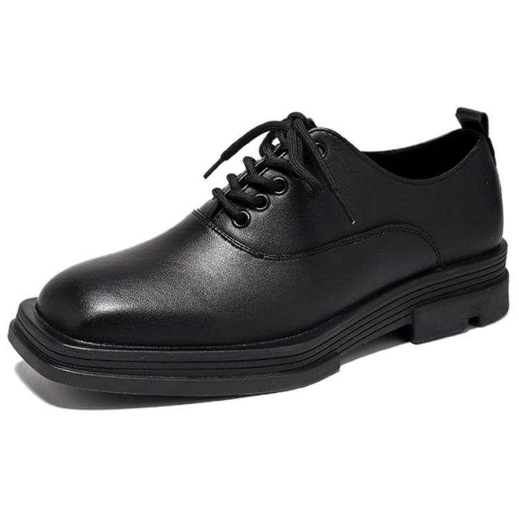 WEISHIBANGWEI WEISHIBANGWEI Microfiber Leather Casual Leather Shoes Men's Black