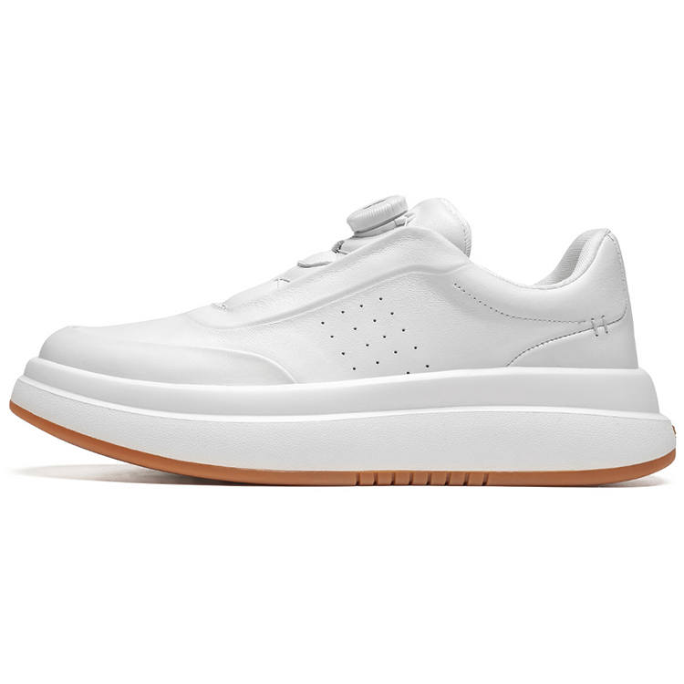 ROBERTA DI CAMERINO Cow Leather Lightweight Height Increasing Low top Casual Shoes Men's White