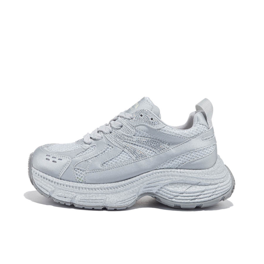 Safiya Fabric Abrasion Resistant Height Increasing Abrasion Resistant Height Increasing Low top Chunky Sneakers Women's