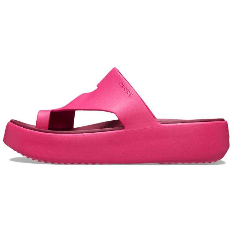 Crocs Mousse EVA Abrasion Resistant Slide Slippers Women's Rose Red
