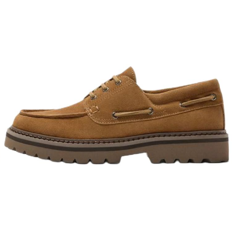 ZARA Boat Shoes Men's Brown