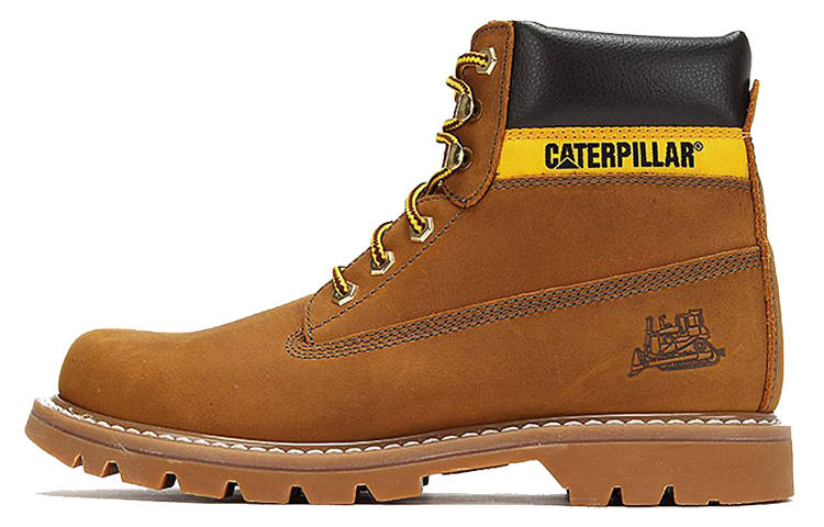 CAT Colorado Short Outdoor Boots Men's Brown Yellow