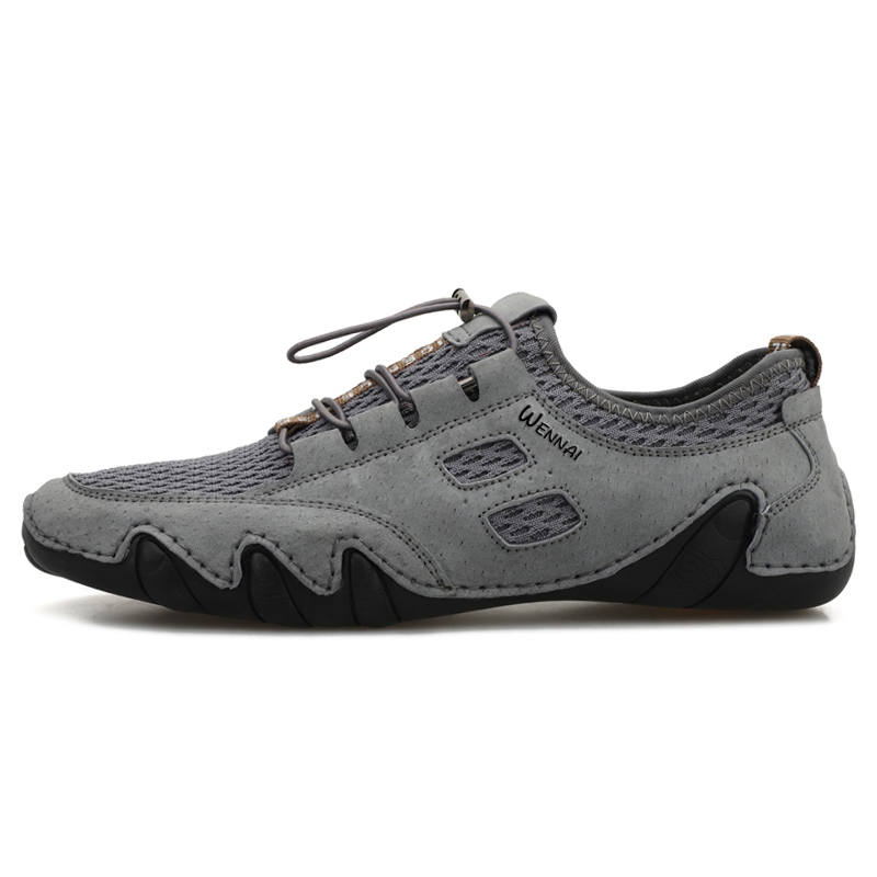 WENNAI Mesh Casual Shoes Men's Gray