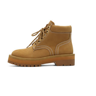 ATMAKEVO Combat Boots Women's Yellow