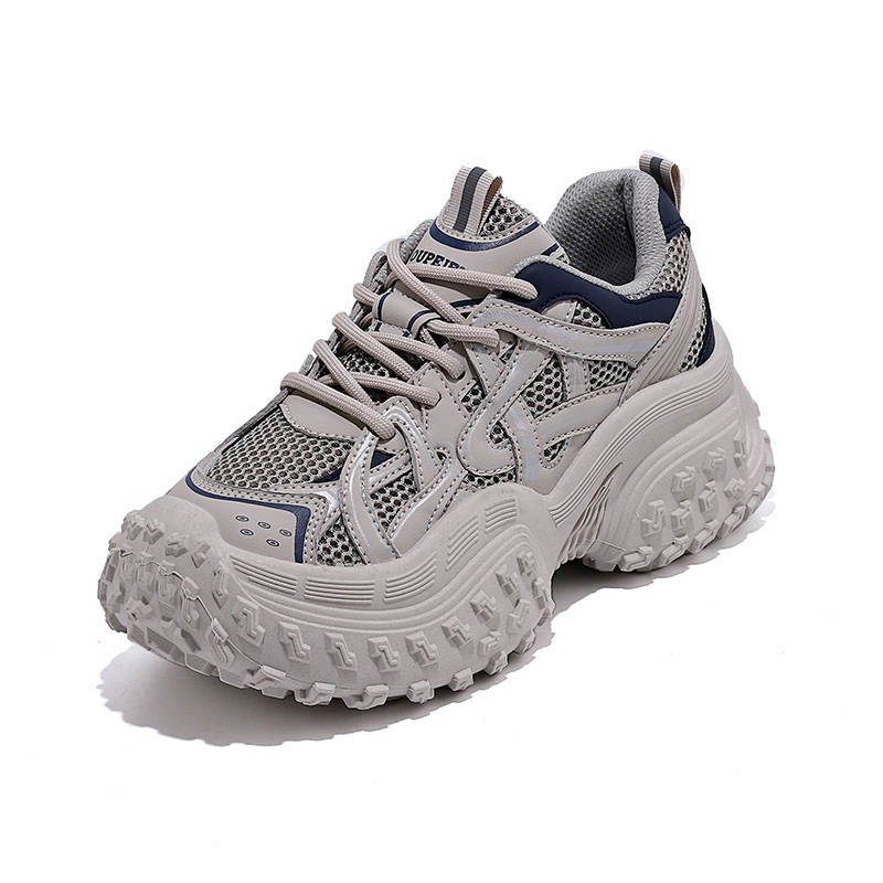 NANJIREN Microfiber Leather Cushioning Abrasion Resistant Cushioning, Wear Resistant Low top Chunky Sneakers Women's