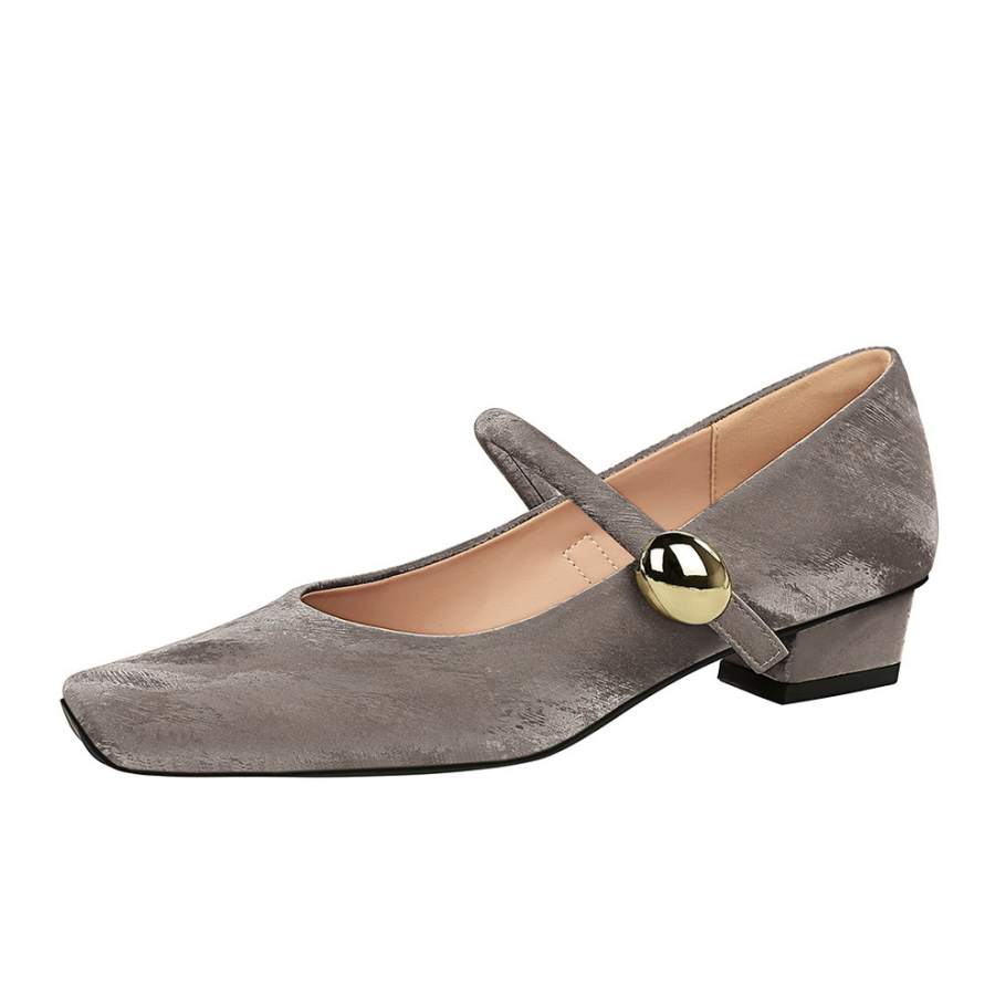 YAFEI XUANYU Pu Chunky Heel Mary Jane Shoes Women's