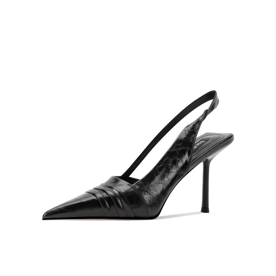 Shesrim Cow Leather Slim Heel High Heels Women's