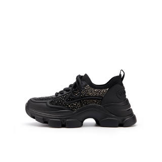 Talitaqoom Cow Leather Slip Resistant, Abrasion Resistant, Breathable, Lightweight Low top Chunky Sneakers Women's