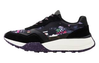 Desigual Leather Low top Casual Shoes Women's Black