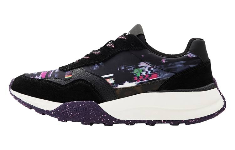 Desigual Leather Low top Casual Shoes Women's Black