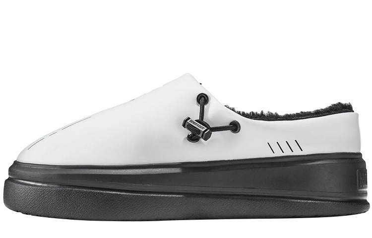 NORVINCY Men's Casual Shoes Unisex Low Top Black White