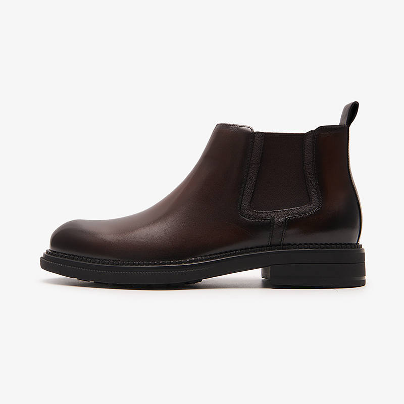 Le Saunda Cow Leather Chelsea Boots Men's