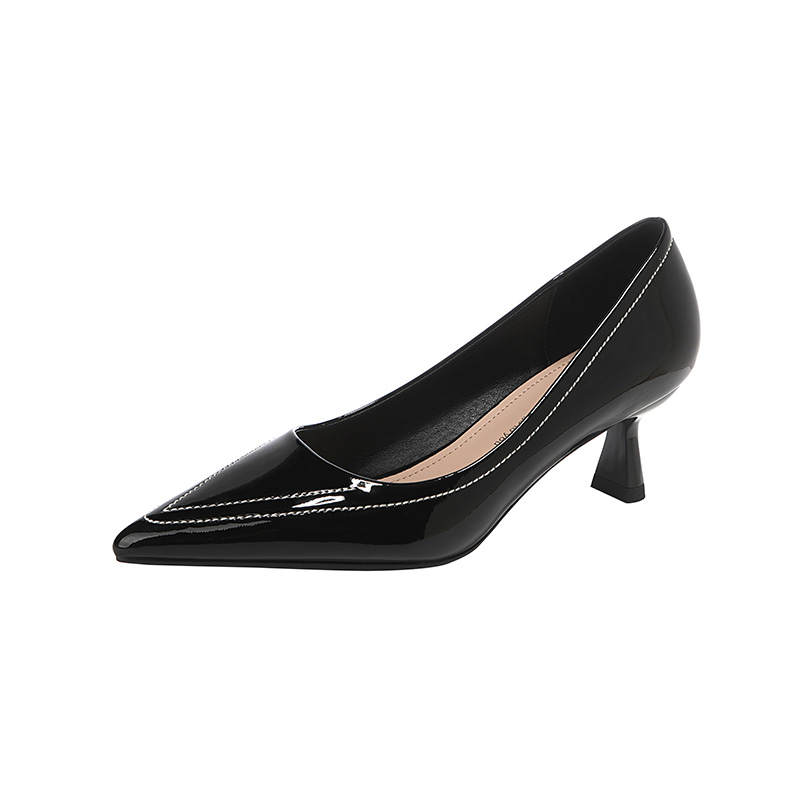 Bamiti Pu Slim Heel High Heels Women's