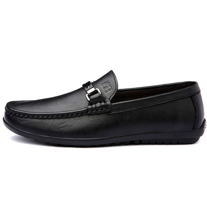 Mulinsen Top Grain Cow Leather Gommino Loafers Men's