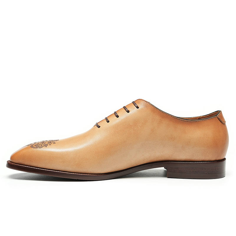 ASTON M.JAZZ Dress Shoes Men's Low Top Earth Yellow/Black Gray