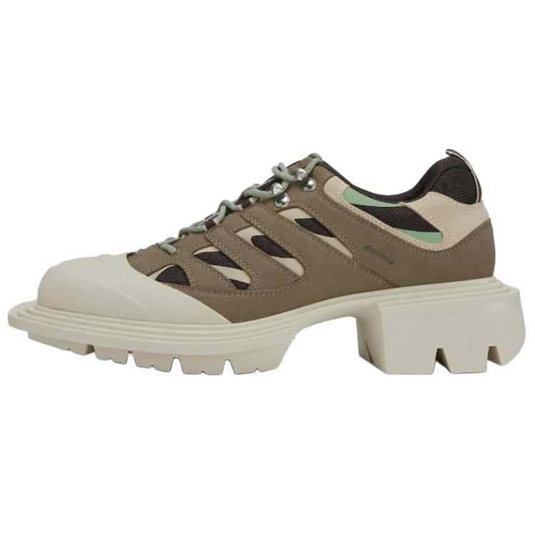 Untitlab Microfiber Leather Fashion Slip Resistant Low top Casual Shoes Unisex Ecru