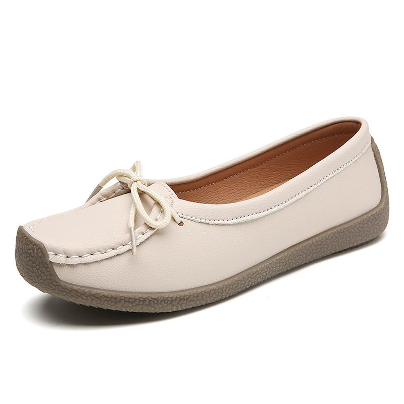 Reivantix Gommino Loafers Women's Black White Gray Beige