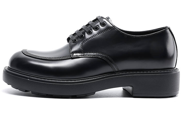 Satchi Cow Leather Casual Shoes Men's Black 5.5cm