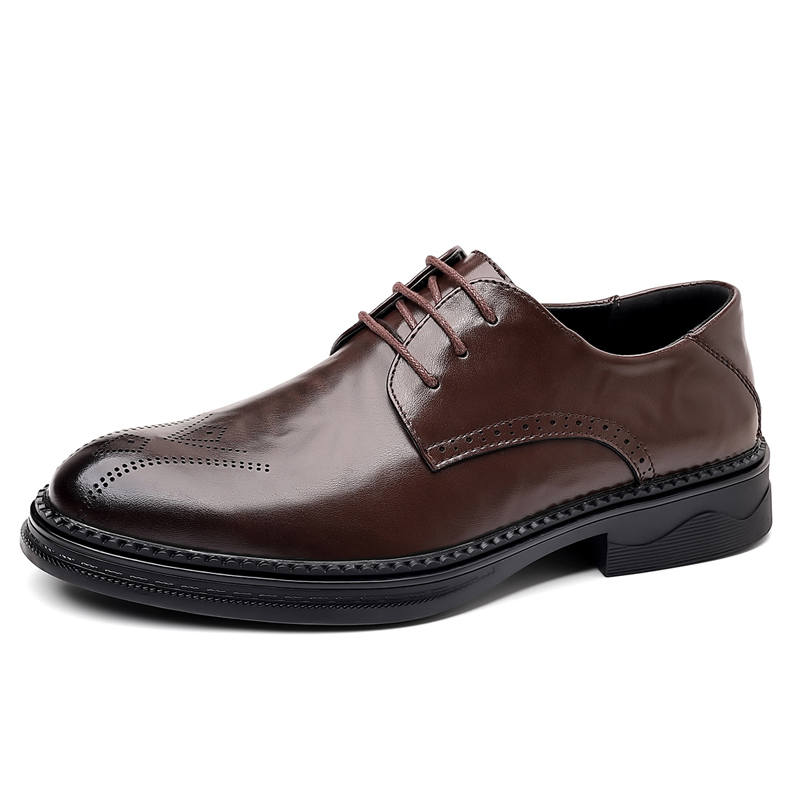 CITONGXIANSHENG Microfiber Leather Casual Shoes Unisex Brown