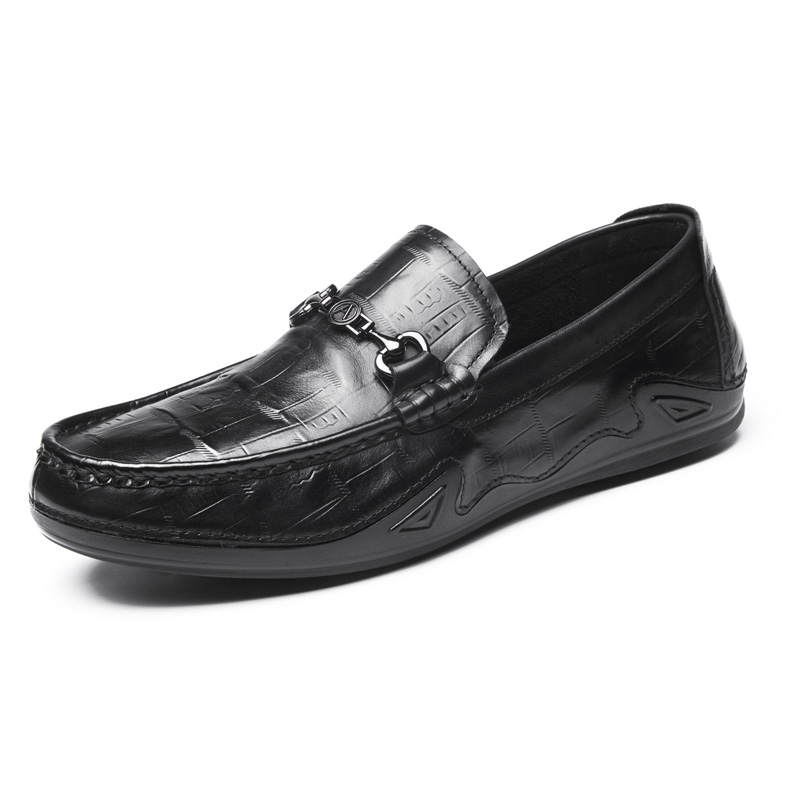 AOKANG Cow Leather Casual Shoes Men's Black