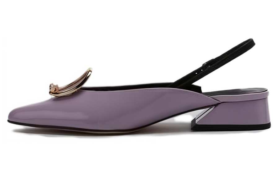 YUUL YIE Leather Casual Shoes Women's Purple Black
