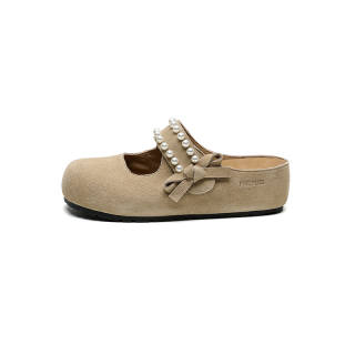 FIVE PLUS Closed Toe Slippers Women's Apricot