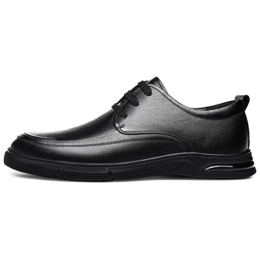 CHINT CHINT Cow Split Leather Men's Casual Shoes Men's Black