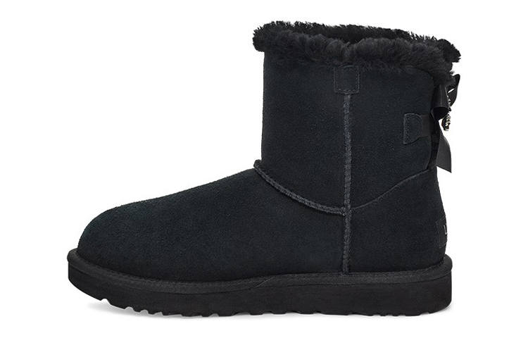 UGG UGG Mini Bailey Brooch Fleece Lined Black Women's