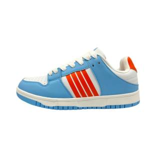 QIANJIN Slip Resistant, Abrasion Resistant, Breathable Low top Skateboard Shoes Unisex Light Blue
