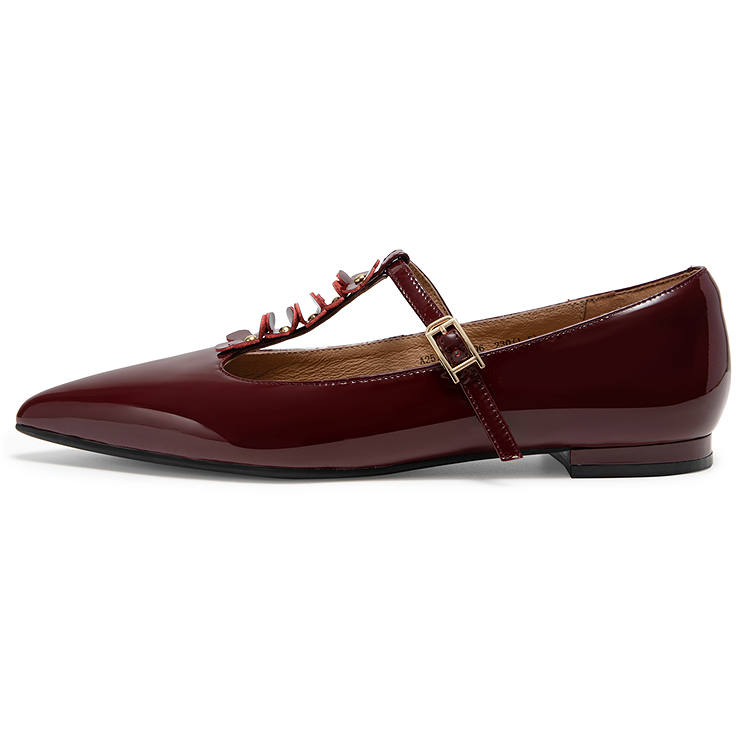 C°BANNER Cow Leather Mary Jane Shoes Women's
