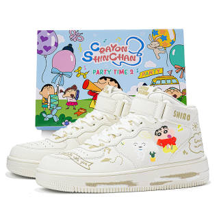 Crayon Shinchan High top Skateboard Shoes Unisex Gift Box Set