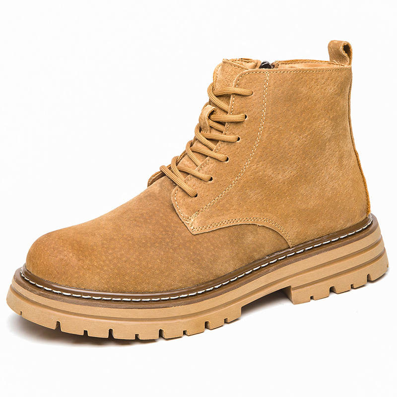 PLO CART Short Combat Boots Men's Light Brown