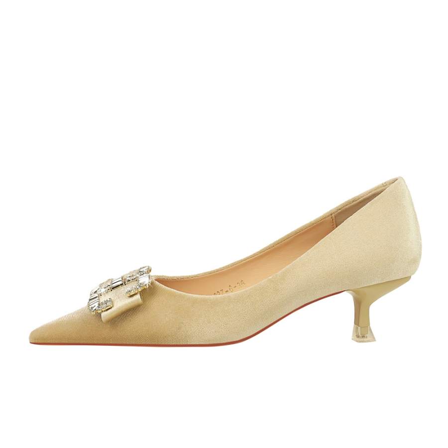 QITUMAUL Suede Slim Heel High Heels Women's