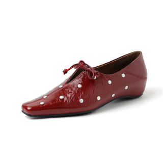 BAISHITING Top Grain Cow Leather Casual Shoes Women's