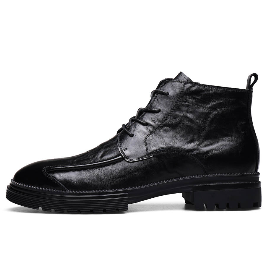 D:FUSE SCANDINAVIA D FUSE SCANDINAVIA Cow Leather Combat Boots Men's Black