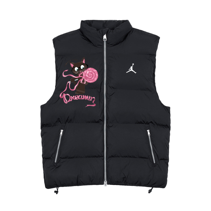 Jordan Jordan Vests Unisex Black Stand Collar Moderate Other