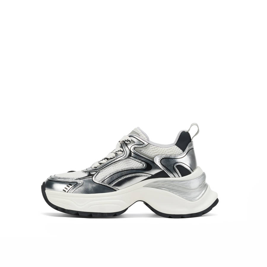 Rosa Bianca Fabric Mid top Chunky Sneakers Women's