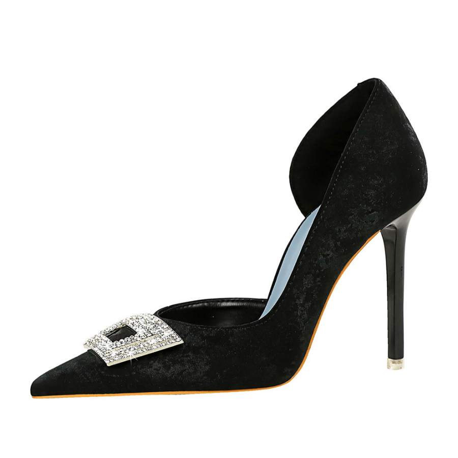 YAFEI XUANYU Silk Slim Heel High Heels 10.5cm Women's