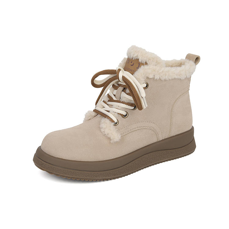 JOSINY JOSINY Cow Split Leather Thermal Height Increasing Abrasion Resistant Slip Resistant