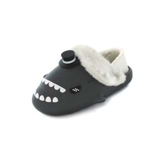 HelloSlippers Shark Winter Sharkicks Winter Soft Denim Cap, Closed Toe Slippers With Heel Unisex
