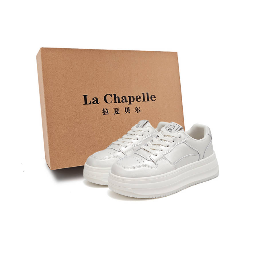 La Chapelle Air Force 1, Height Increasing 4.5cm Korean Style Preppy Style Shiro Shoes, Youth Campus Elegant