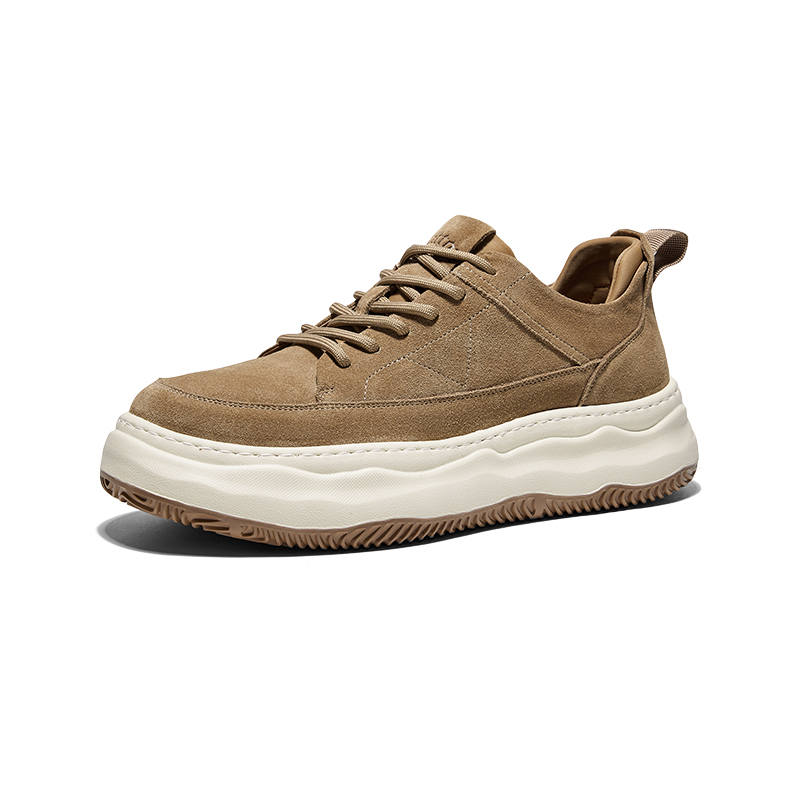 Hautton Jeans Low top Skateboard Shoes Men's Yellow Brown