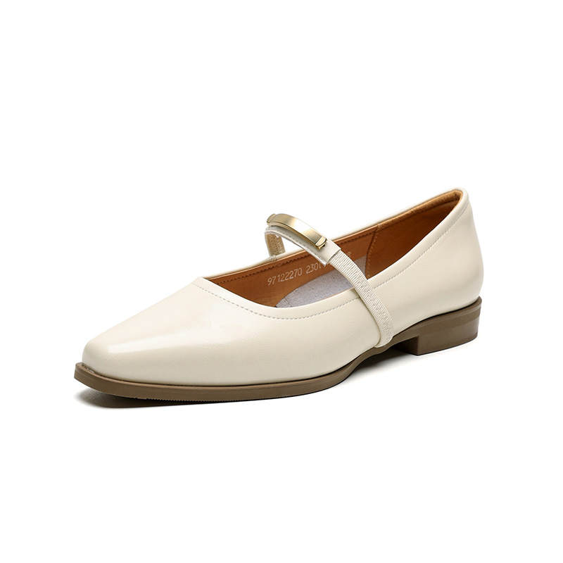 HUANAI Mary Jane Shoes Women's Black/Beige