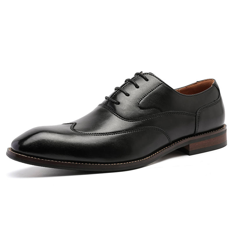 SHUPATE Dress Shoes Men's Low Top Black/Brown
