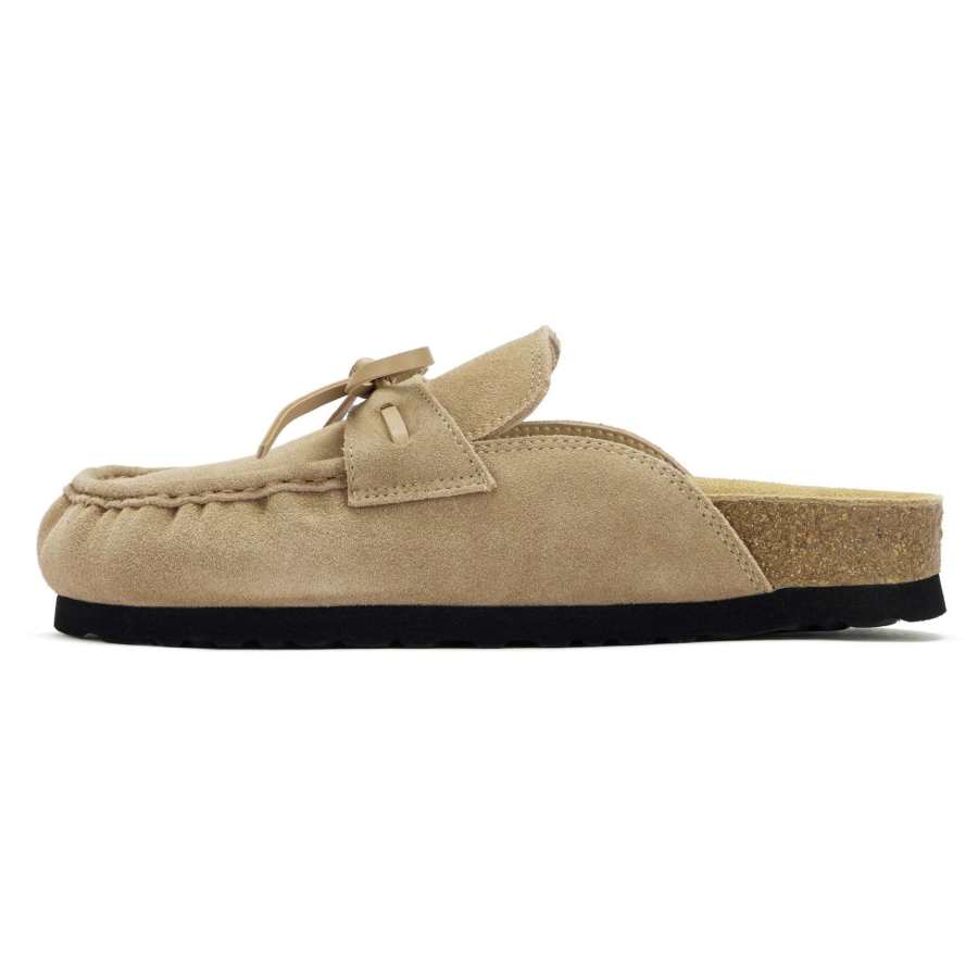 73Hours Rubber Sole Slip Resistant Slip Resistant Closed Toe Slippers Women's Khaki