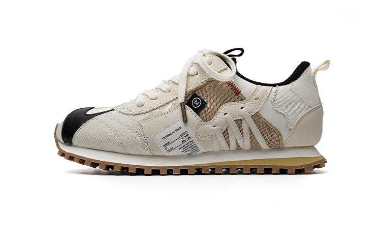 Mule Donkey Deconstructivism Cow Suede Low top Casual Shoes 2cm Unisex White