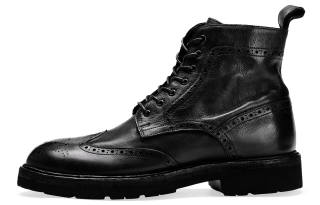 BOSSSUNWEN Short Mid Calf Combat Boots Men's
