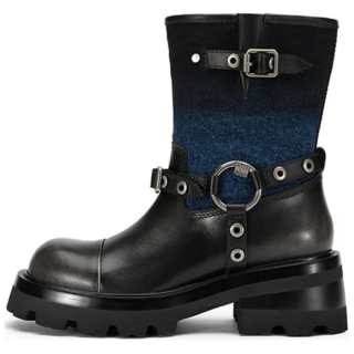 SUGARSU Top Grain Cow Leather Ankle Boots Women's