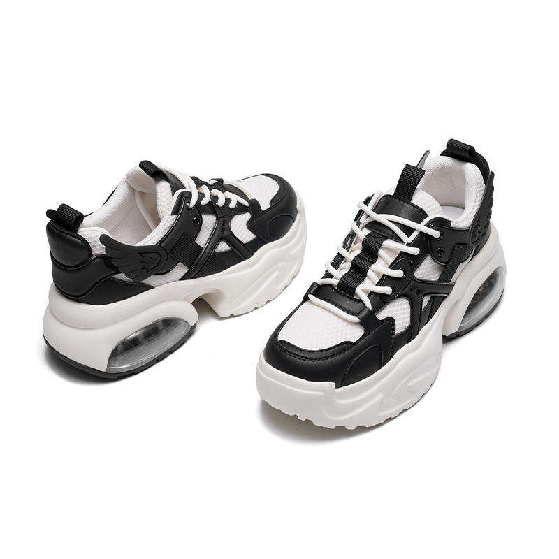 RED DRAGONFLY Fabric Abrasion Resistant Slip Resistant Abrasion Resistant Slip Resistant Chunky Sneakers